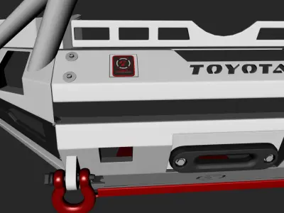 Bumper Front PROLINE for Toyota 4Runner 2017 3D model