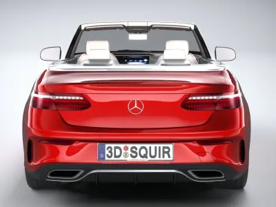 Mercedes E-Class Cabriolet AMG Line 2021 3D model