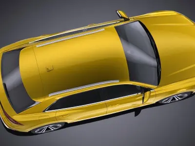 LowPoly Audi Q8 S-line 2019 Low-poly 3D model