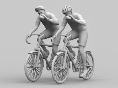 cyclist 3D print model