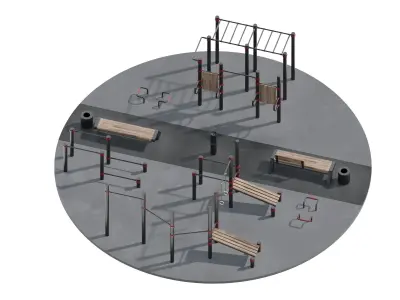 Workout Space 3D model