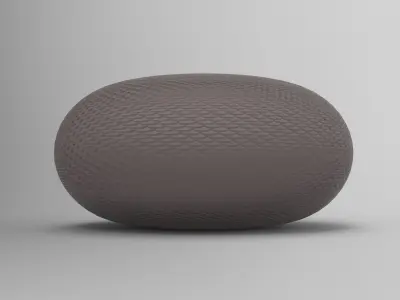 Sitin Pouf Low-poly 3D model