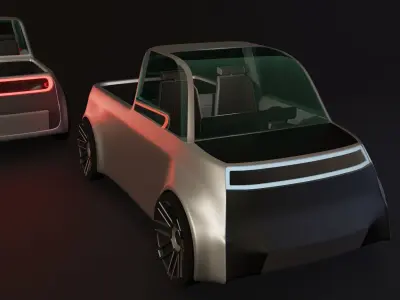 Concept styled pickup truck 3D model