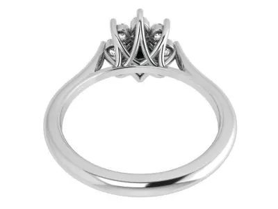 Round Halo Ring 3525 3D print model