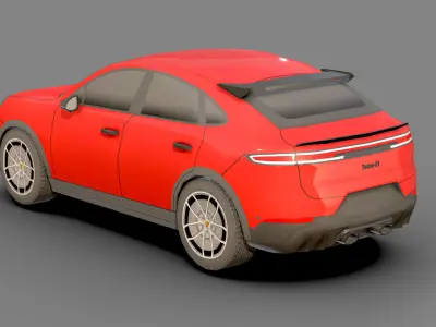 Low-poly Porsche Cayenne 3D Models Low-poly 3D model
