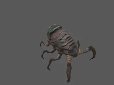 Insect worms  Low-poly 3D model