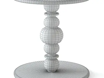 Table Kuf aluminium 3D model