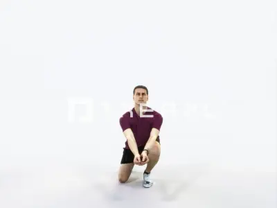 Romance 03K Volleyball Digging Sports Man Low-poly 3D model