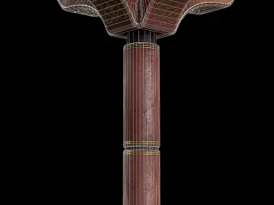 Game-Ready Columns marble column Free low-poly 3D model