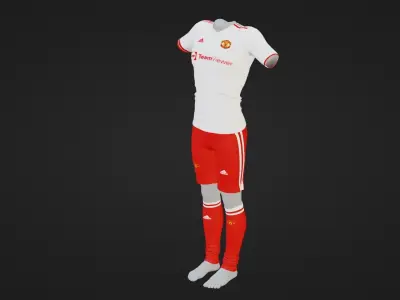 Manchester United Sportwear Low-poly 3D model