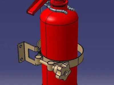 Fire Extinguisher - 3D 3D print model