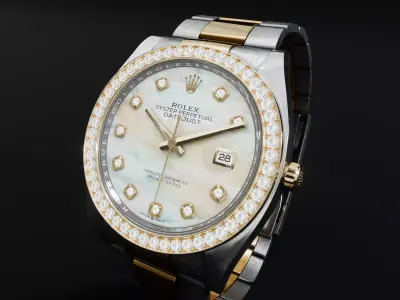 ROLEX Datejust 36 Mother Of Pearls Diamond Oyster 3D model