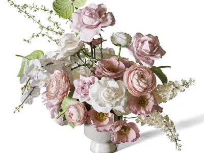 Flower Set 097 3D model