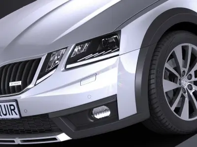 Skoda Octavia Scout 2017 3D model