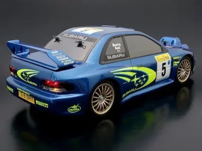 Rc 10 subaru 99 wrc light buckets front rear any scale 3d print 3D print model