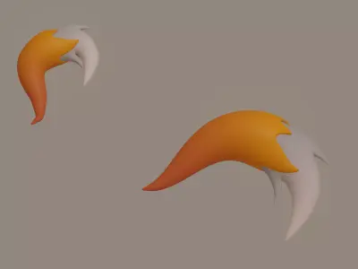Fox Tail 3D model
