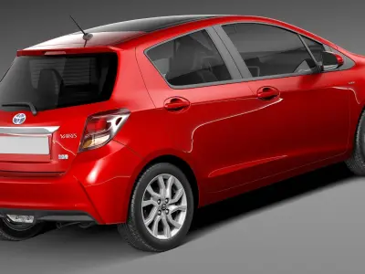 Toyota Yaris SE hatchback 5-door 2015 3D model