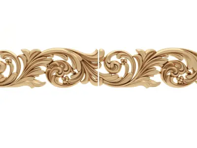 Ceiling Molding 4 - For CNC and Interior 3D model