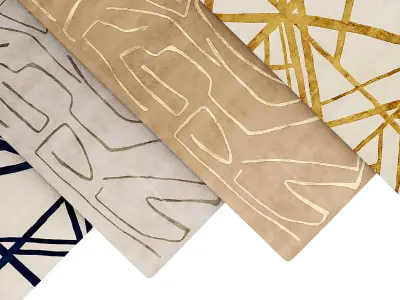 Four rugs by Corner Design 3D model