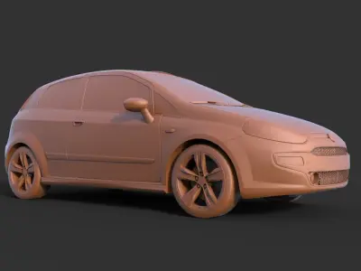 Fiat Punto 3D print model