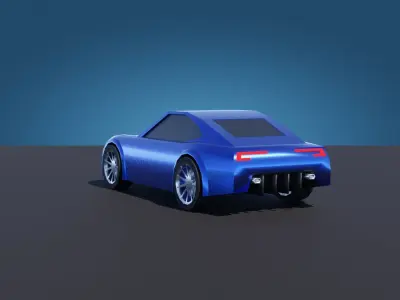 Tuned Cars Low-poly 3D model