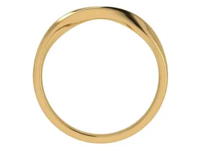 one top twist fashion ring  3D print model