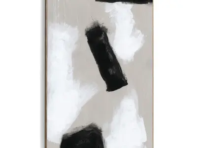 Plaster Two Photo Frame 468 Low-poly 3D model