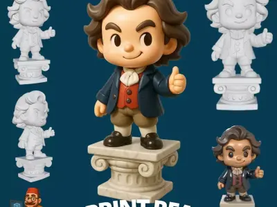 A Joyful Musical Icon in 3D 3D print model