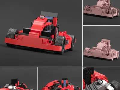 lego 20 car 3D model