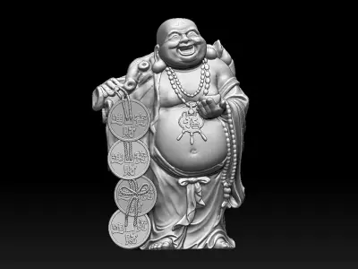 Buddha of Fortune 3d Print model 3D print model