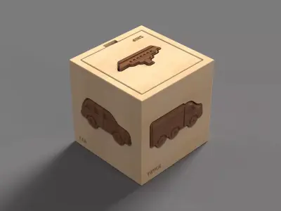 Puzzle Box traspostation 3D print model