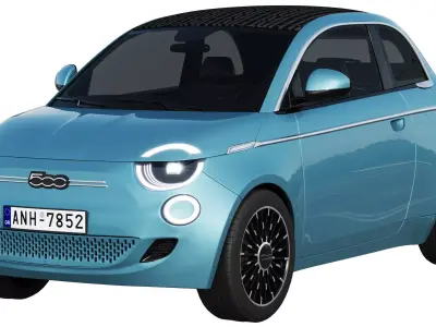 Fiat 500 la Prima 2021 3D model
