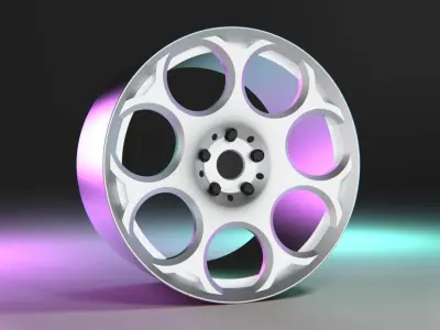 Alfa Romeo GT Blakcline rim 3D model