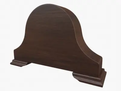Mantel Clock Table Clock Traditional Wood Quartz Tabletop Mantel 3D model