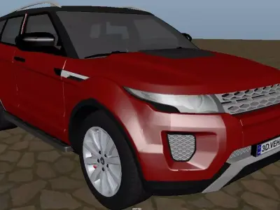 Rang Rover Low-poly 3D model