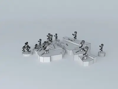 Health posts and calls the City of Castro Free 3D model