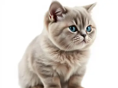 Fluffy Kitten model pack Low-poly 3D model