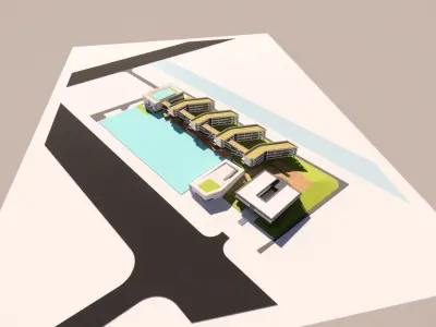 School-Seaside 3D model