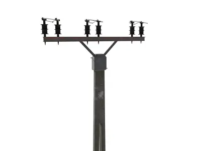 Electricity Pole 2 3D model