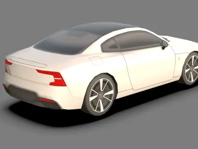 Low-poly Polestar 3D Models Low-poly 3D model