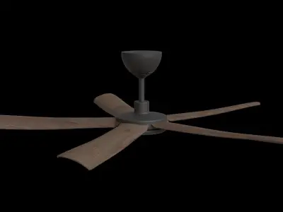 Bronx 56 Dc Ceiling Fan Dark Koa Low-poly 3D model