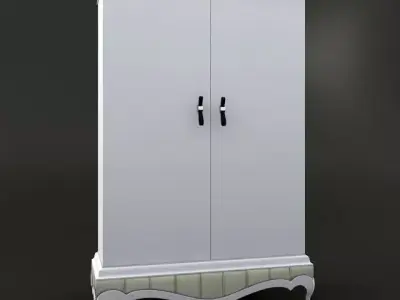 Bruno Zampa Cabinet Low-poly 3D model