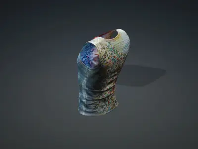 Male Summer Shirt PBR 4K Low-poly 3D model