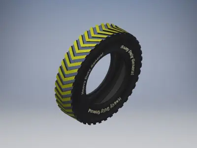 Heavy Duty General Purpose Wheel 3D model