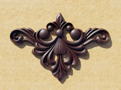 Wooden Ornament 3D print model