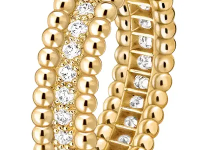 Perlee diamonds ring 3D print model