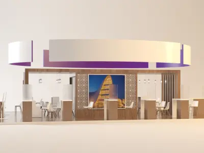 STAND CORPARATION Low-poly 3D model