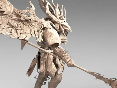 Japanese Ancient genma 2 3D model