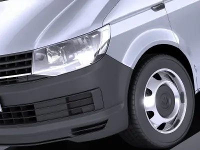 Volkswagen Transporter Panel Van T6 2016 VRAY 3D model
