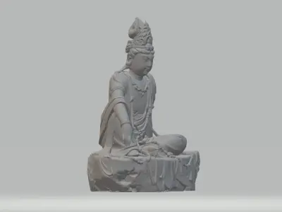 Guanyin Bodhisattva Buddha Statue  3D print model buy